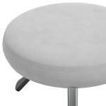 vidaXL Scaun de birou pivotant, gri deschis, catifea vidaXL Scaun de birou pivotant, gri deschis, catifea