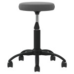 vidaXL Scaun de birou pivotant, gri închis, catifea vidaXL Scaun de birou pivotant, gri închis, catifea