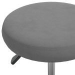 vidaXL Scaun de birou pivotant, gri închis, catifea vidaXL Scaun de birou pivotant, gri închis, catifea