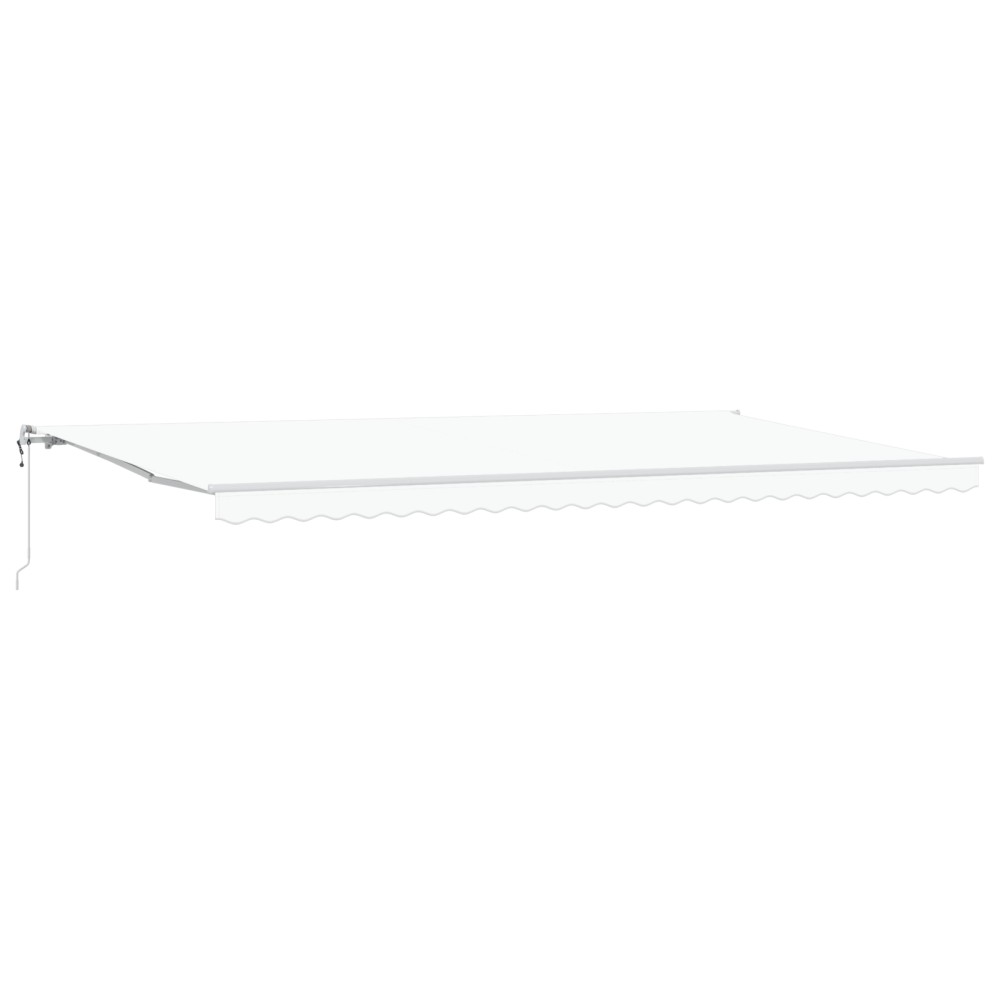 vidaXL Cortina Retractabilă 600 × 350 cm Alb