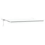 Marchiză retractabilă automată vidaXL cu LED Alb 600x350 cm
