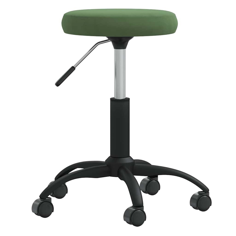 vidaXL Scaun pivotant de birou catifea verde închis