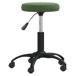 vidaXL Scaun pivotant de birou catifea verde închis vidaXL Scaun pivotant de birou catifea verde închis