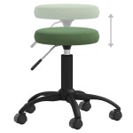 vidaXL Scaun pivotant de birou catifea verde închis vidaXL Scaun pivotant de birou catifea verde închis