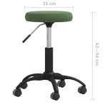 vidaXL Scaun pivotant de birou catifea verde închis vidaXL Scaun pivotant de birou catifea verde închis