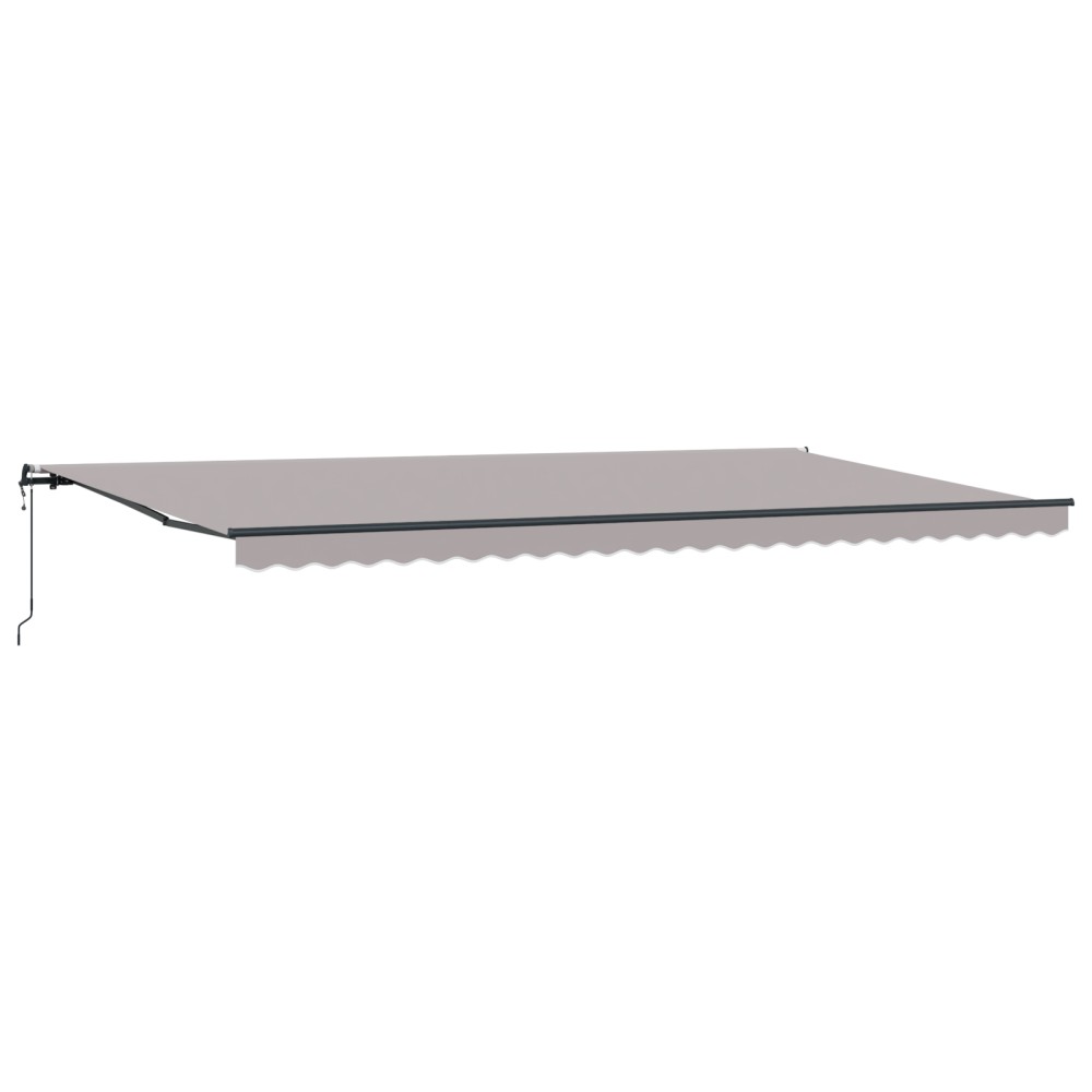 vidaXL Markiza automată retractabilă , gri deschis, 600 x 350 cm
