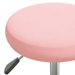 vidaXL Scaun pivotant de birou catifea roz vidaXL Scaun pivotant de birou catifea roz