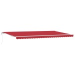 vidaXL Markiză roșie Roșu 600 × 350 cm Roșu
