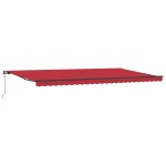 vidaXL Perdea Automată Retractabilă Roșie 600x350 cm vidaXL Perdea Automată Retractabilă Roșie 600x350 cm