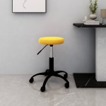 vidaXL Scaun de birou pivotant, galben muștar, catifea vidaXL Scaun de birou pivotant, galben muștar, catifea