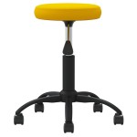 vidaXL Scaun de birou pivotant, galben muștar, catifea vidaXL Scaun de birou pivotant, galben muștar, catifea
