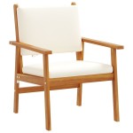 vidaXL Set de canapele pentru grădină 5 pcs Maro 75 x 45 x 38cm