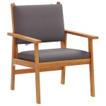 vidaXL Set de canapele pentru grădină 5 pcs Maro 75 x 45 x 38cm
