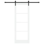 Ușă glisantă vidaXL cu set de accesorii 'ORKDAL'Alb Lemn Solid & Sticlă Ușă glisantă vidaXL cu set de accesorii 'ORKDAL'Alb Lemn Solid & Sticlă