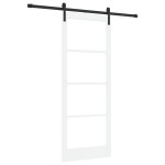 Ușă Glisantă vidaXL cu Set de Accesorii 'ORKDAL'Alb Lemn Solid & Sticlă Ușă Glisantă vidaXL cu Set de Accesorii 'ORKDAL'Alb Lemn Solid & Sticlă
