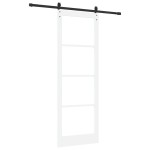 Ușă glisantă vidaXL cu set de accesorii 'ORKDAL'Lemn masiv alb și sticlă Ușă glisantă vidaXL cu set de accesorii 'ORKDAL'Lemn masiv alb și sticlă