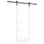 vidaXL Ușă Glisantă ORKDAL Set de 2 Alb și Negru Lemn 86 x 211 cm