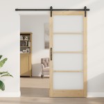 vidaXL Ușă glisantă ORKDAL Maro 93 x 211 cm Lemn masiv de pin vidaXL Ușă glisantă ORKDAL Maro 93 x 211 cm Lemn masiv de pin