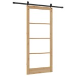 vidaXL Ușă glisantă ORKDAL Maro 93 x 211 cm Lemn masiv de pin vidaXL Ușă glisantă ORKDAL Maro 93 x 211 cm Lemn masiv de pin
