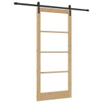 vidaXL Ușă glisantă ORKDAL Maro 93 x 211 cm Lemn masiv de pin vidaXL Ușă glisantă ORKDAL Maro 93 x 211 cm Lemn masiv de pin