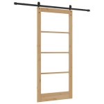 vidaXL Ușă glisantă ORKDAL Maro 93 x 211 cm Lemn masiv de pin vidaXL Ușă glisantă ORKDAL Maro 93 x 211 cm Lemn masiv de pin
