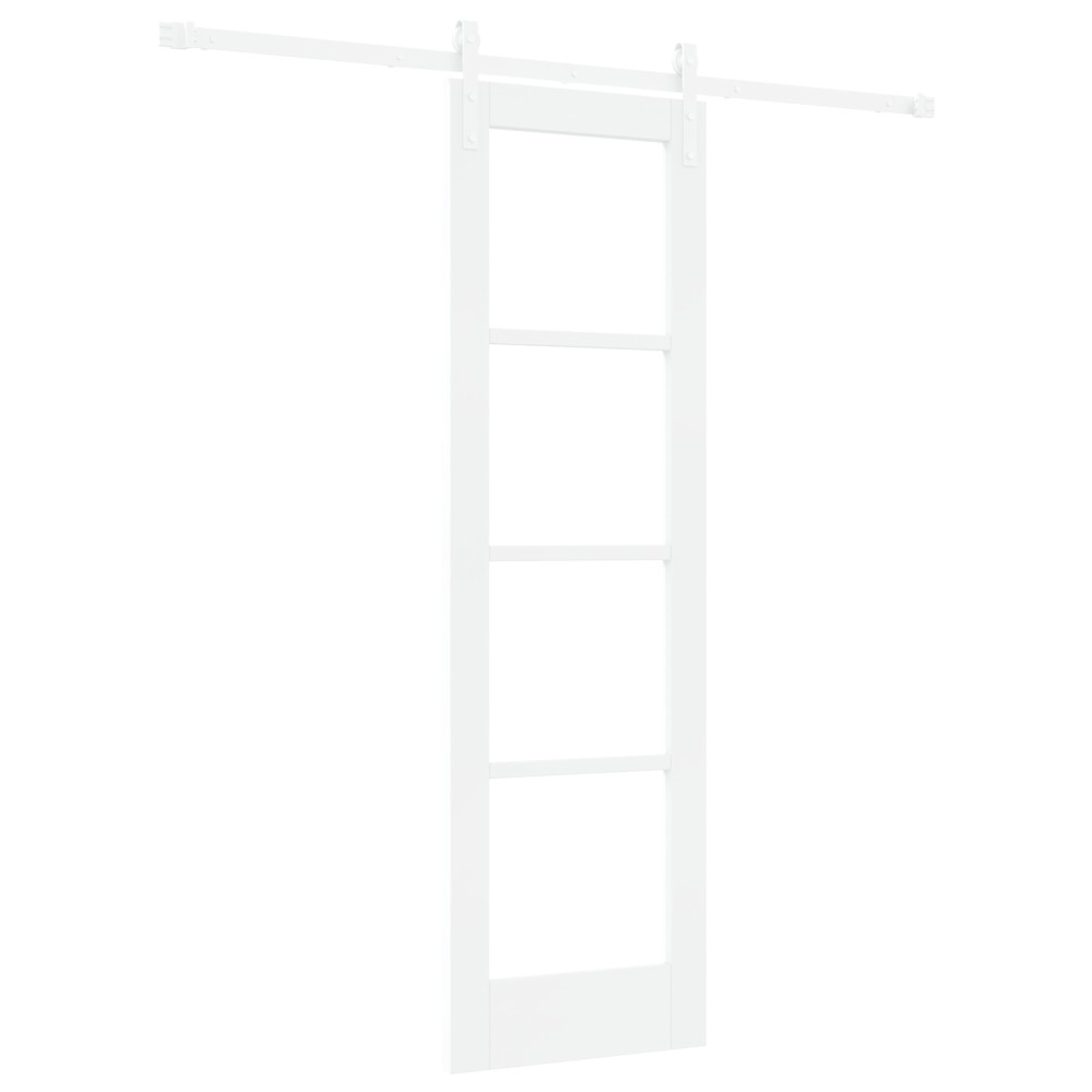 vidaXL Ușă glisantă ORKDAL Alb 61 x 198.5 cm Lemn masiv de pin