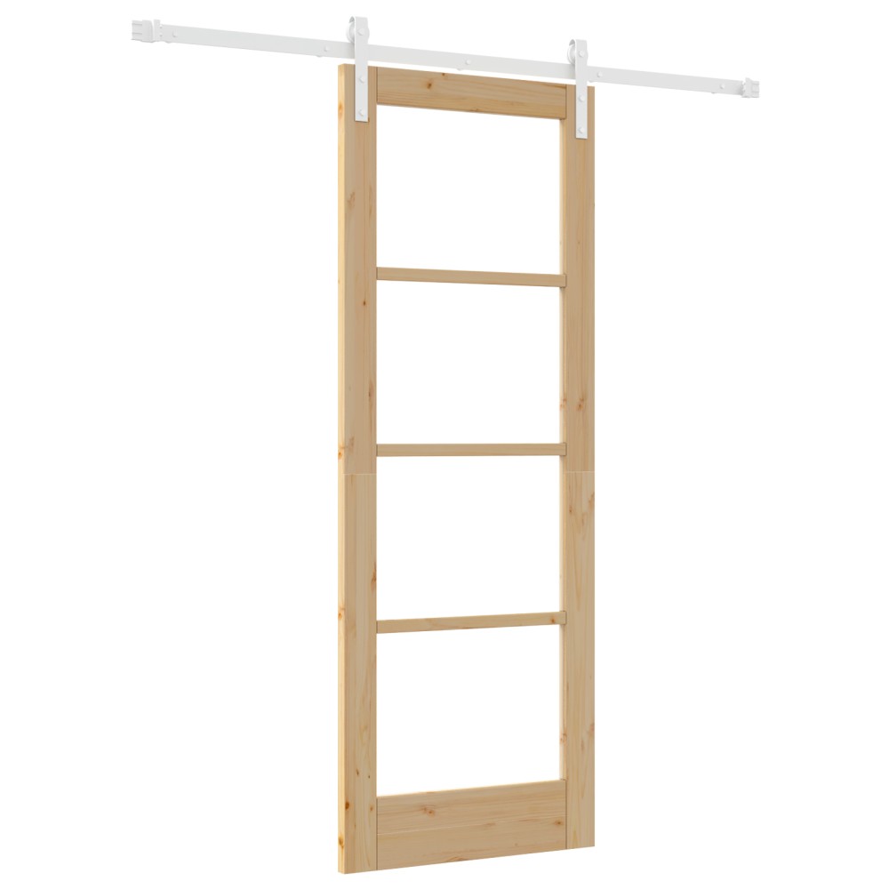 vidaXL Ușă glisantă ORKDAL Maro 73.5 x 198.5 cm Lemn masiv de pin