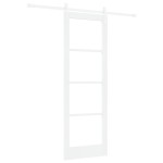 vidaXL Ușă glisantă ORKDAL Alb 73.5 x 211 cm Lemn masiv de pin