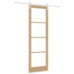 vidaXL Ușă glisantă ORKDAL Maro 78 x 232 cm Lemn masiv de pin vidaXL Ușă glisantă ORKDAL Maro 78 x 232 cm Lemn masiv de pin