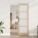 vidaXL Ușă glisantă ORKDAL Maro 78 x 232 cm Lemn masiv de pin vidaXL Ușă glisantă ORKDAL Maro 78 x 232 cm Lemn masiv de pin