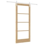 vidaXL Ușă glisantă ORKDAL Maro 86 x 198.5 cm Lemn masiv de pin vidaXL Ușă glisantă ORKDAL Maro 86 x 198.5 cm Lemn masiv de pin