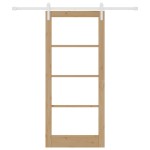 vidaXL Ușă glisantă ORKDAL Maro 86 x 198.5 cm Lemn masiv de pin vidaXL Ușă glisantă ORKDAL Maro 86 x 198.5 cm Lemn masiv de pin