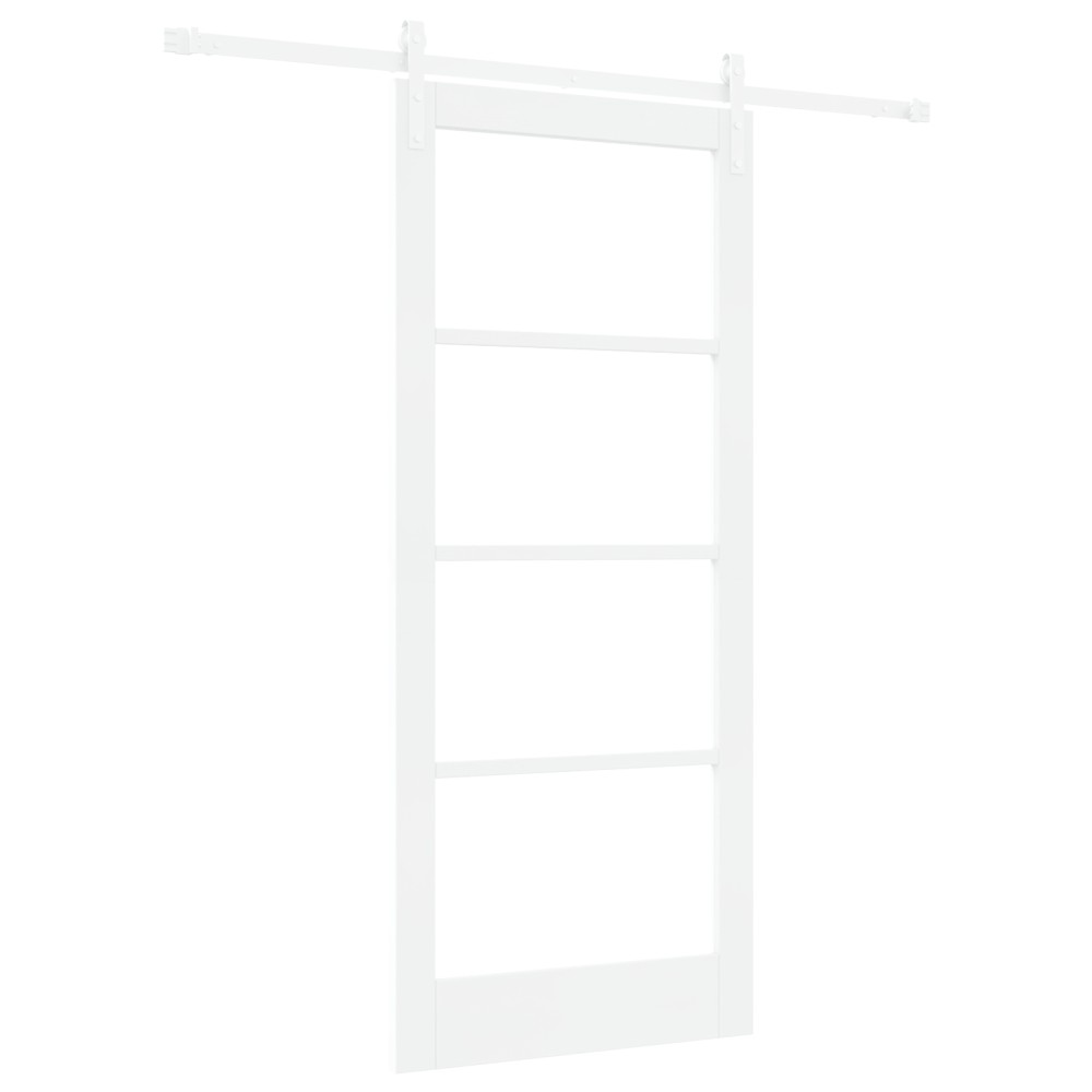 vidaXL Ușă glisantă ORKDAL Alb 86 x 198.5 cm Lemn masiv de pin