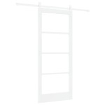 vidaXL Ușă glisantă ORKDAL Alb 86 x 198.5 cm Lemn masiv de pin vidaXL Ușă glisantă ORKDAL Alb 86 x 198.5 cm Lemn masiv de pin