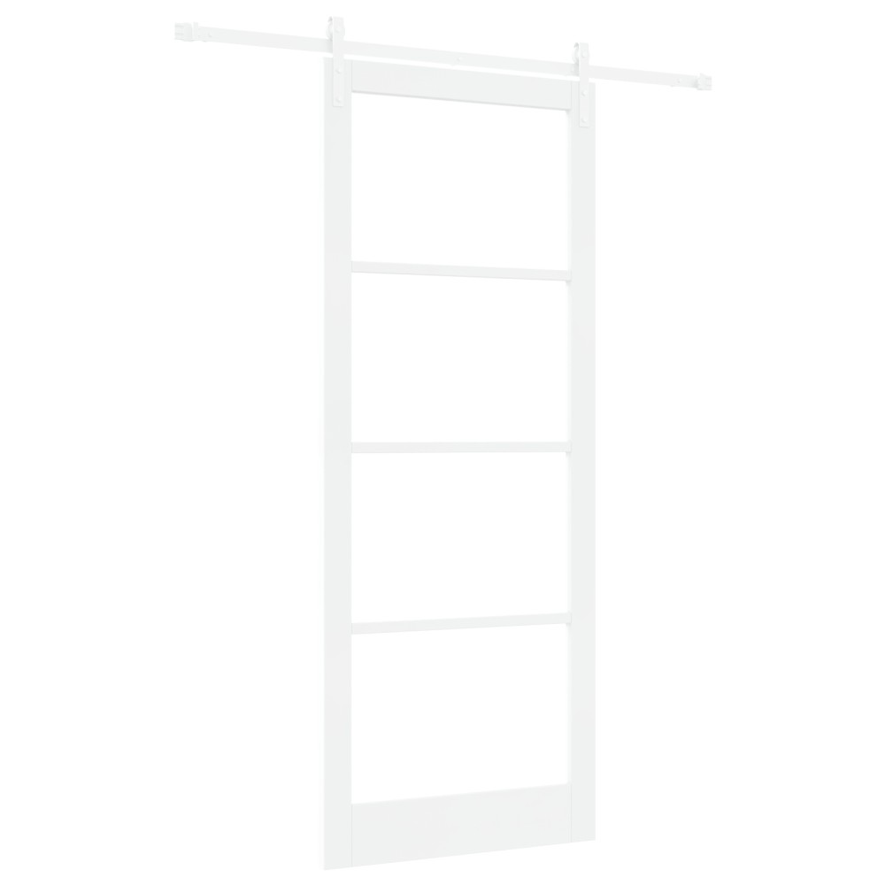 vidaXL Ușă glisantă ORKDAL Alb 93 x 232 cm Lemn masiv de pin