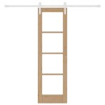 vidaXL Ușă glisantă ORKDAL Maro 61 x 198.5 cm Lemn masiv de pin vidaXL Ușă glisantă ORKDAL Maro 61 x 198.5 cm Lemn masiv de pin