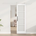 vidaXL Ușă glisantă ORKDAL Alb 61 x 198.5 cm Lemn masiv de pin
