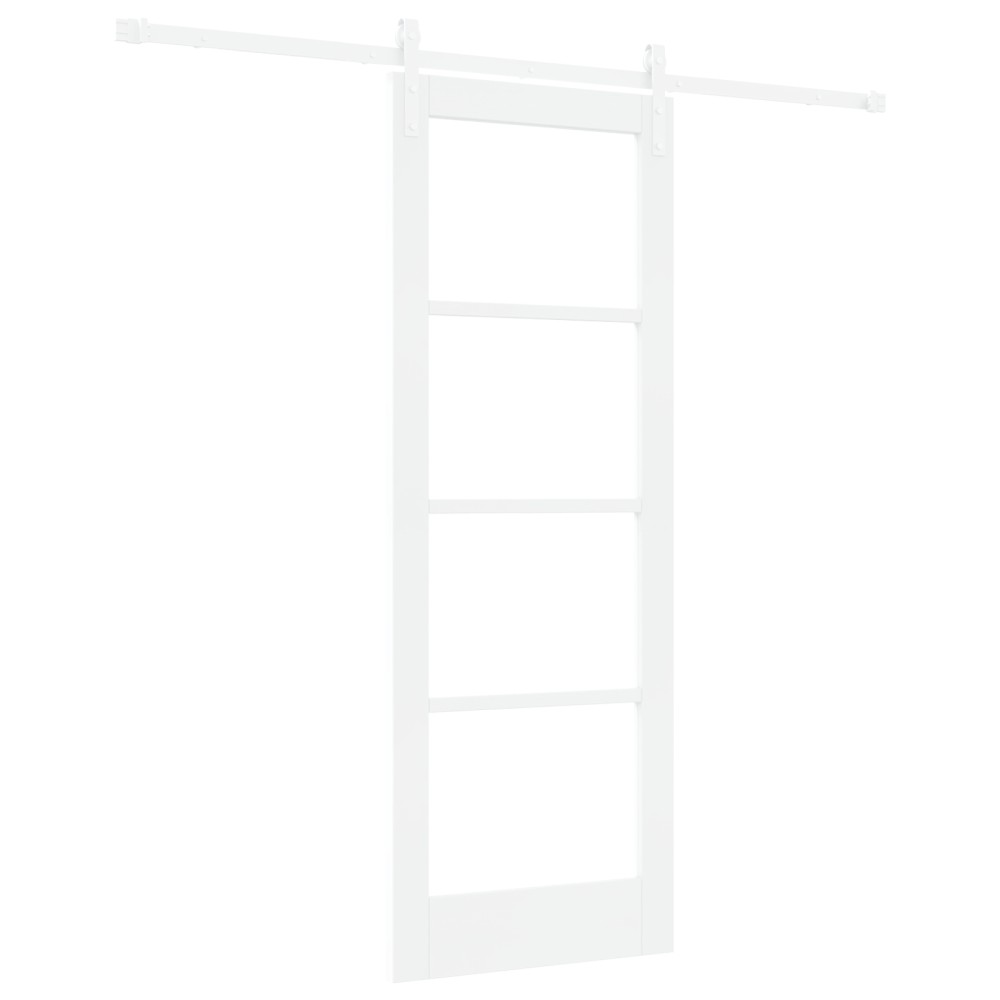 vidaXL Ușă glisantă ORKDAL Alb 73.5 x 198.5 cm Lemn masiv de pin
