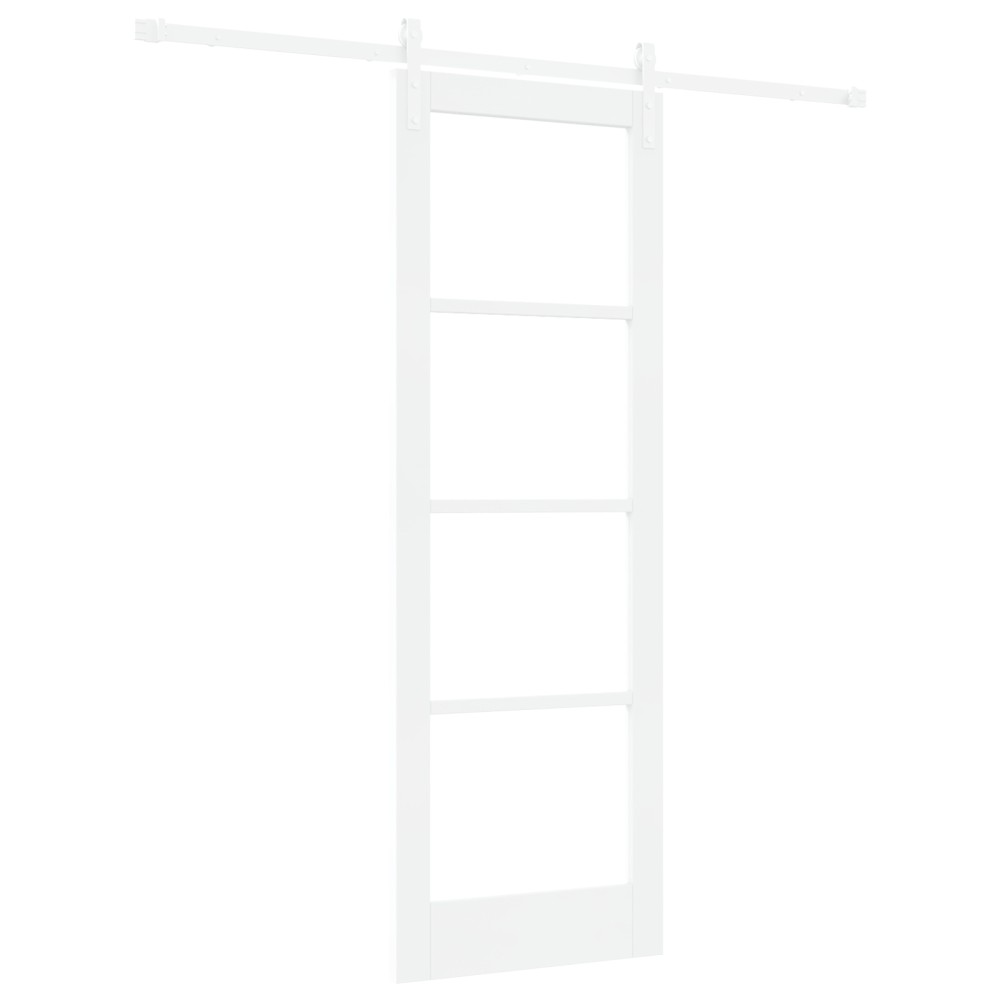 vidaXL Ușă glisantă ORKDAL Alb 73.5 x 211 cm Lemn masiv de pin