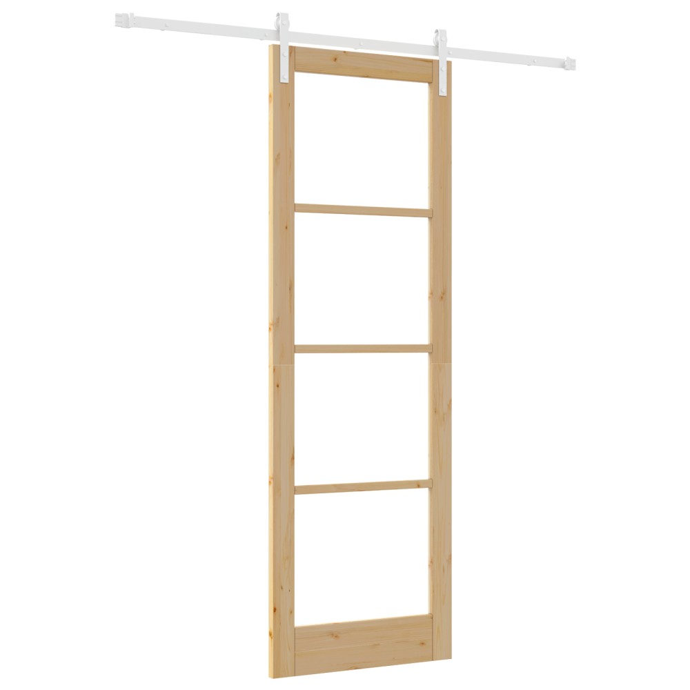 vidaXL Ușă glisantă ORKDAL Maro 78 x 232 cm Lemn masiv de pin