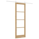 vidaXL Ușă glisantă ORKDAL Maro 78 x 232 cm Lemn masiv de pin vidaXL Ușă glisantă ORKDAL Maro 78 x 232 cm Lemn masiv de pin