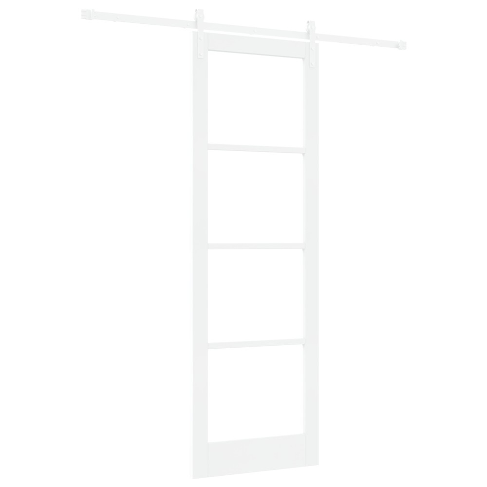 vidaXL Ușă glisantă ORKDAL Alb 78 x 232 cm Lemn masiv de pin