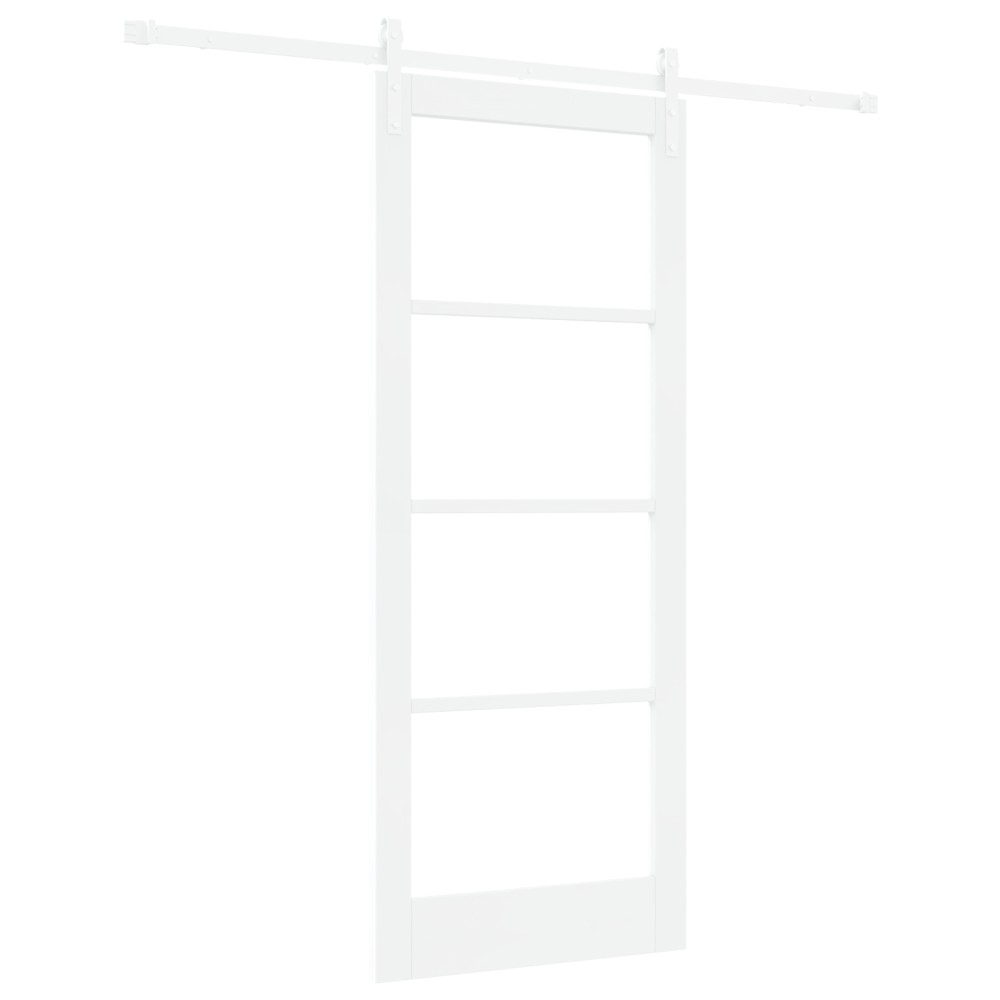 vidaXL Ușă glisantă ORKDAL Alb 83 x 202 cm Lemn masiv de pin