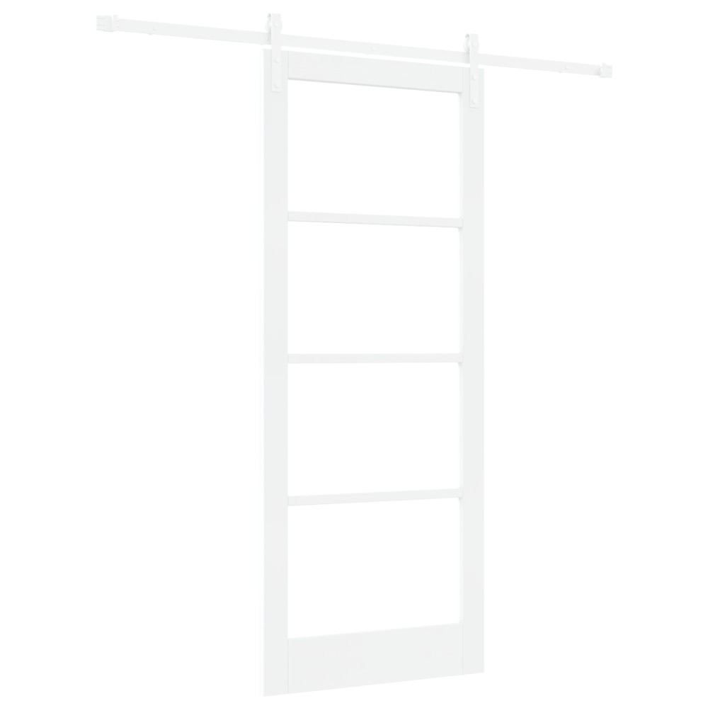vidaXL Ușă glisantă ORKDAL Alb 86 x 211 cm Lemn masiv de pin