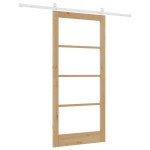 vidaXL Ușă glisantă ORKDAL Maro 93 x 202 cm Lemn masiv de pin vidaXL Ușă glisantă ORKDAL Maro 93 x 202 cm Lemn masiv de pin