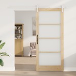 vidaXL Ușă glisantă ORKDAL Maro 93 x 211 cm Lemn masiv de pin vidaXL Ușă glisantă ORKDAL Maro 93 x 211 cm Lemn masiv de pin