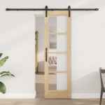 Ușa Glisantă vidaXL cu Set de Accesorii 'ORKDAL'61x198.5 cm