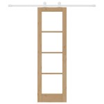 vidaXL Ușă glisantă Manual ORKDAL Maro 61 x 198.5 cm Lemn și metal vidaXL Ușă glisantă Manual ORKDAL Maro 61 x 198.5 cm Lemn și metal