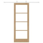 vidaXL Ușă glisantă Manual ORKDAL Maro 78 x 202 cm Lemn și metal vidaXL Ușă glisantă Manual ORKDAL Maro 78 x 202 cm Lemn și metal