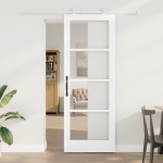 vidaXL Ușă glisantă Manual ORKDAL Alb 78 x 211 cm Lemn și metal vidaXL Ușă glisantă Manual ORKDAL Alb 78 x 211 cm Lemn și metal
